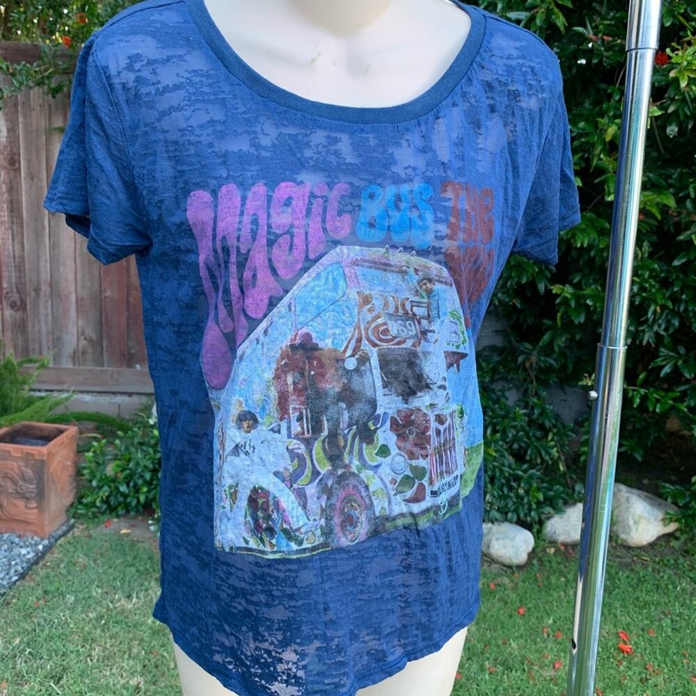 THE WHO “MAGIC BUS” BURNOUT LUX BAND CONCERT TEE S